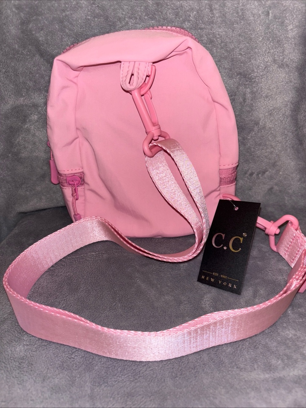 C.C Pink Mini Backpack - - Picture 3 of 6